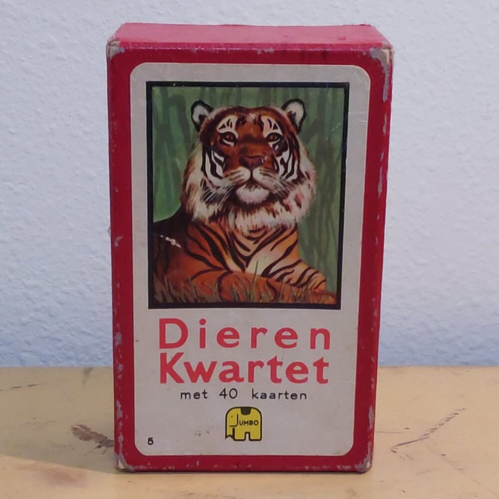 Vintage Animal Families cards in original box